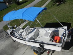 CUSTOM ALUMINUM GHEENOE SKIFF PUSH POLE HOLDER SET